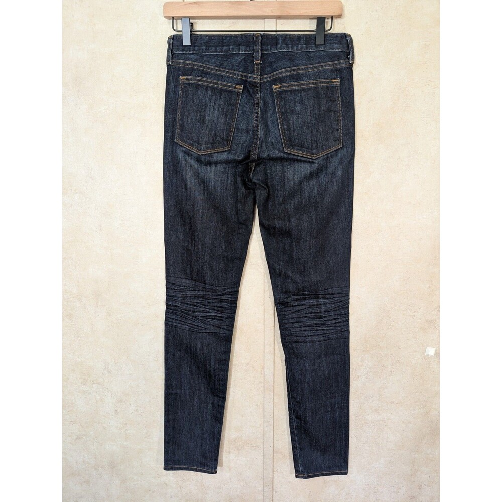 J Crew Toothpick Skinny Jeans Womens 27 Mid Rise Dark Wash Stretch Denim - Picture 3 of 11